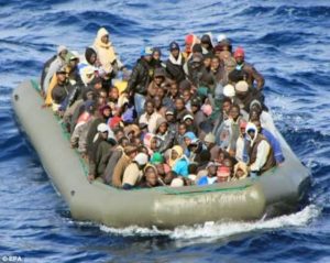 Some African migrants to Europe 