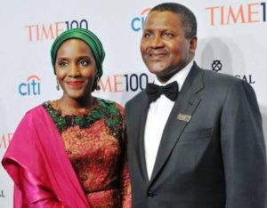 Halima Dangote and Dad