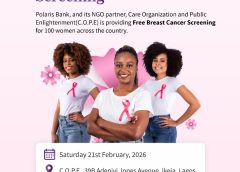 Polaris Bank Marks World Cancer Day with Free Breast Cancer Screening for 100 Women Nationwide