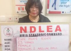 NDLEA Arrests 63-Year-Old Chinese Woman with 31kg of ‘Canadian Loud’ at Lagos Airport